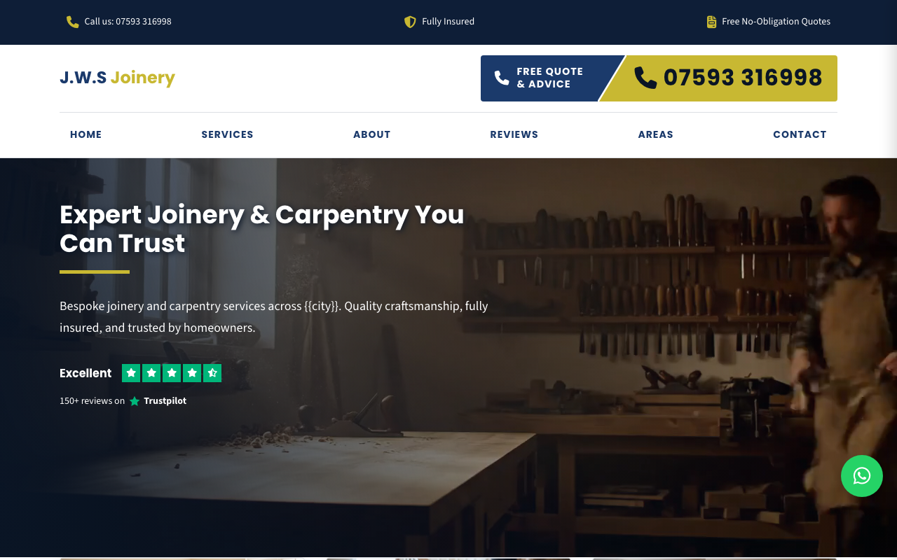 Joiner website example