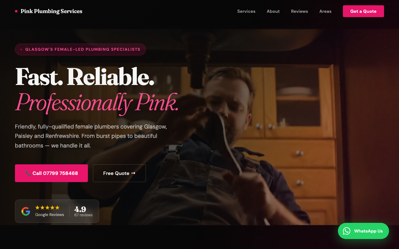 Plumber website example